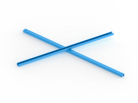 Fachwerkstrebe diagonal 1153mm Lochabstand für 110cm Regalbreite