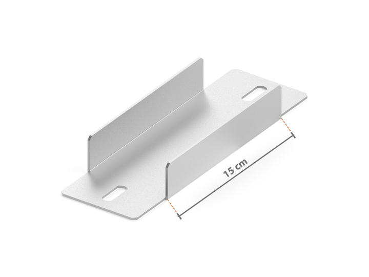 Abstandshalter für Doppelregal 150 mm