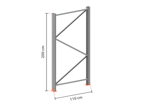 Ständer P90 2.0m - 110cm tief - 9.000kg Feldlast