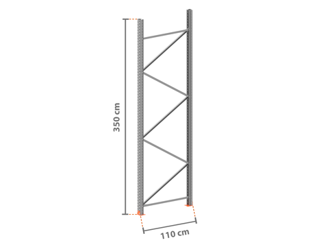 Ständer P150 3.5m - 110cm tief - 15.000kg Feldlast