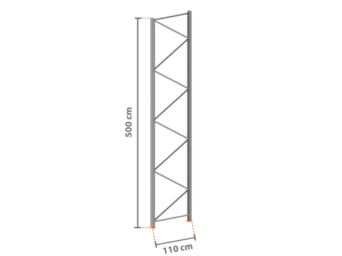 Ständer P150 5.0m - 110cm tief - 15.000kg Feldlast