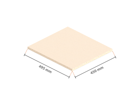 Spanplatte 450x495x19 mm für Weitspannregal 50 cm tief