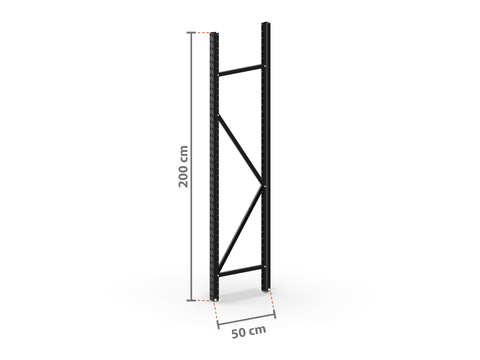 Weitspannregal Ständer 2,0 m hoch, 50 cm tief