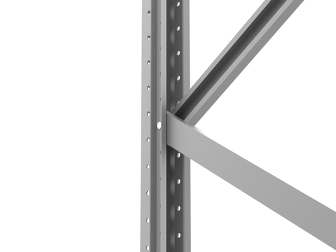 Palletenregal Fachwerk und Ständer / Steher Detailansicht