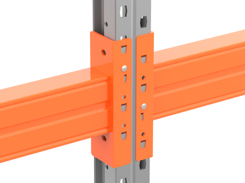 Palettenregal Balken einhängen