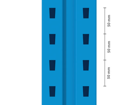 10.4m Palettenregal mit 15.000kg Feldlast | 110cm tief | 3.0m hoch | 2 Ebenen für 33 Europaletten